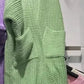 Cardigan décontracté en tricot surdimensionné à col en V – Pull ample à manches longues pour femme 
