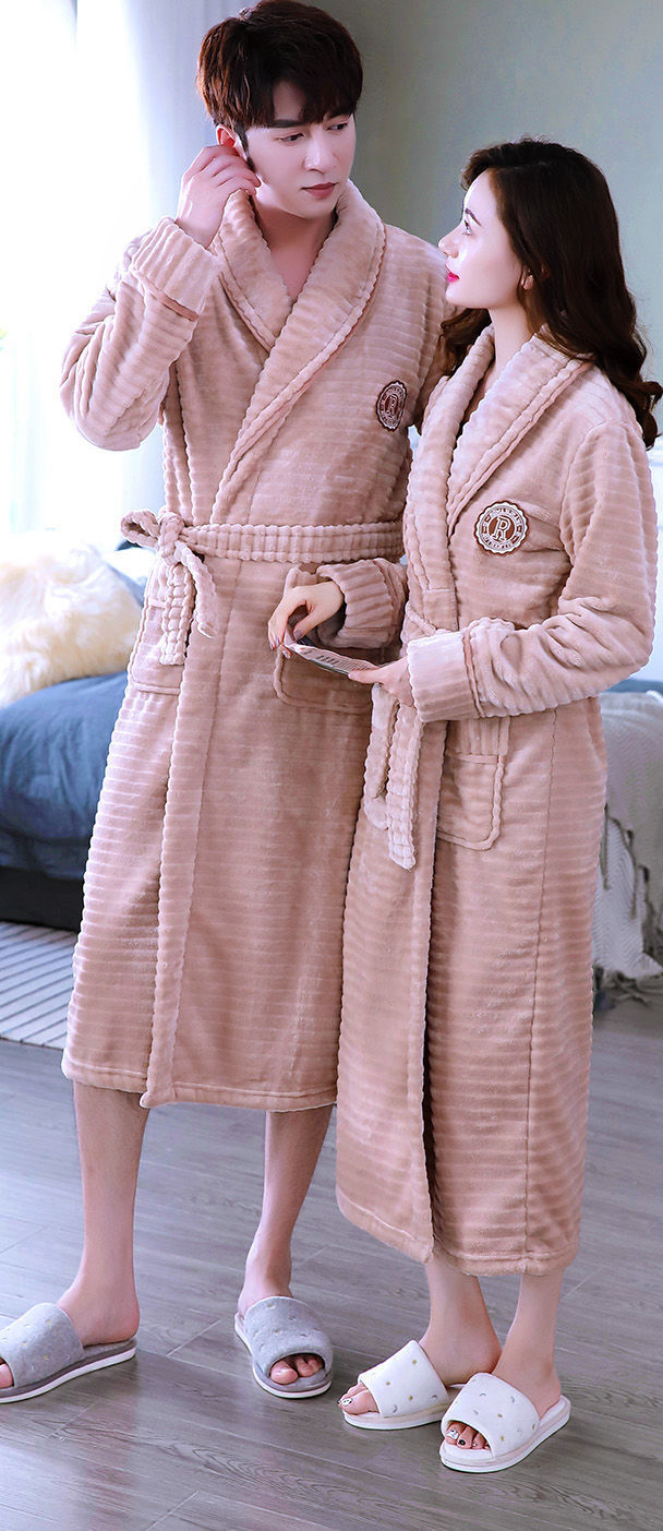 Cozy Comfort: Indulge in the Plushness of Coral Fleece Pajamas and Bathrobe