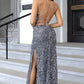 ✨ Rückenfreies Maxikleid mit Schlitz und Pailletten | Glamouröses Abendkleid für Damen 💃
