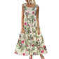 Ärmelloses Maxi-Strandkleid im Bohemian-Stil mit Blumendruck für Damen – Lockeres Sommerkleid im Vintage-Stil 