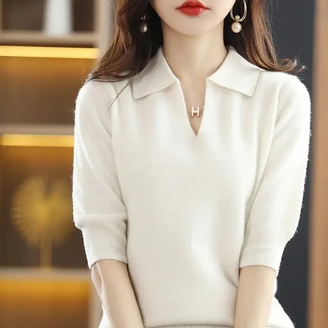 Pull cardigan en tricot de créateur coréen d'hiver - Pull de mode à la mode pour les femmes 
