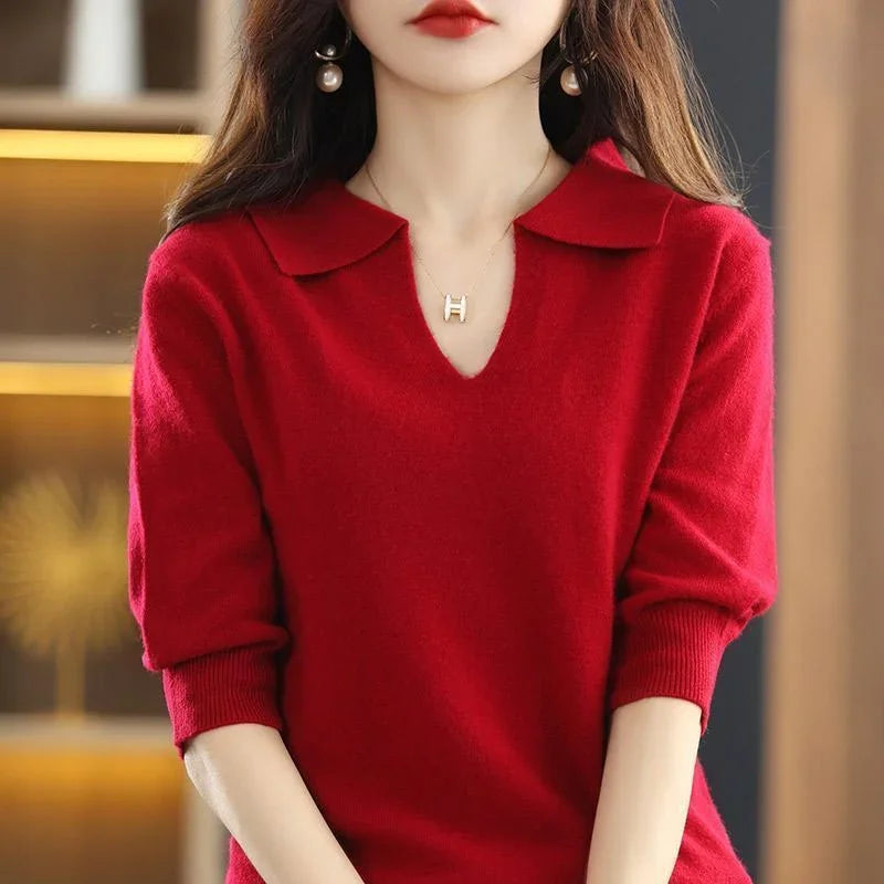 Pull cardigan en tricot de créateur coréen d'hiver - Pull de mode à la mode pour les femmes 