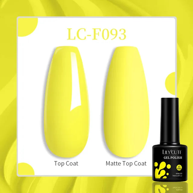 129 Colors 7ML Gel Nail Polish: Semi-Permanent Soak Off LED UV Varnishes for Nail Art Manicure