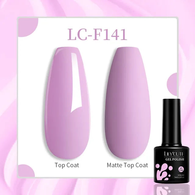 129 Colors 7ML Gel Nail Polish: Semi-Permanent Soak Off LED UV Varnishes for Nail Art Manicure