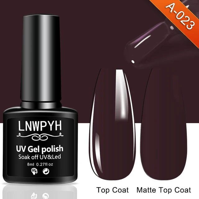 36-Color Gel Nail Polish Set: Semi-Permanent LED UV Varnishes