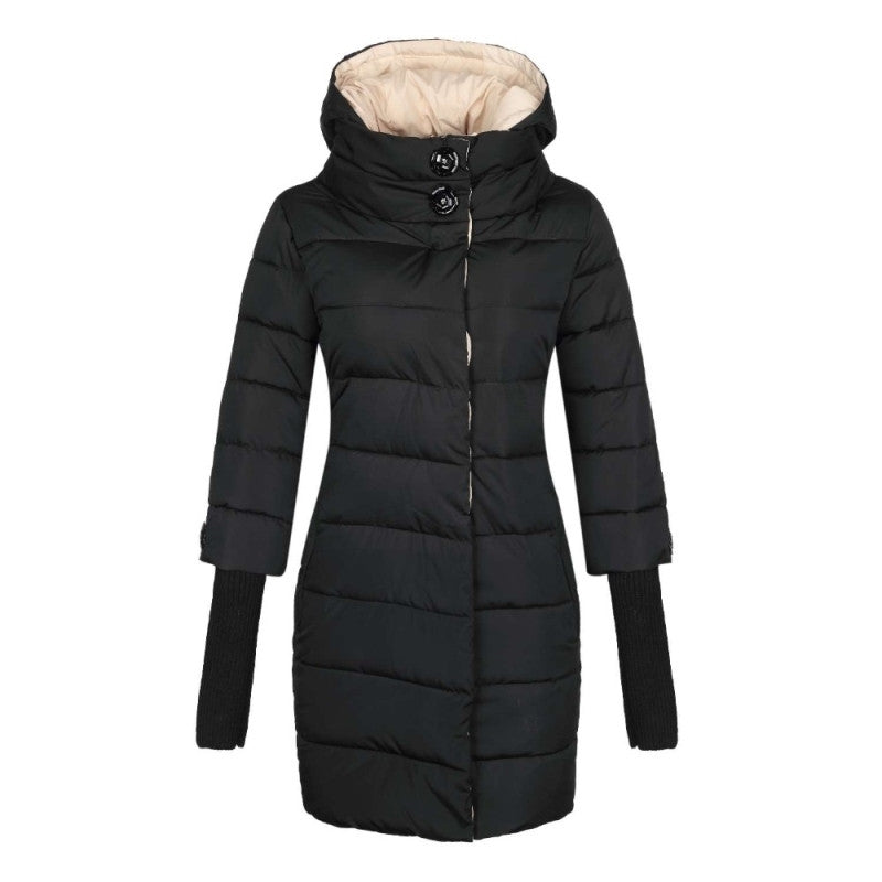 Winter Jacket Women Hooded Cotton Parka Long Coat Plus Size - ladieskits - jacket