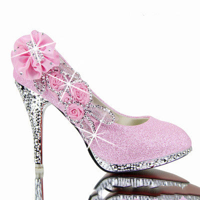 Wedding shoes red high heels - ladieskits - 0