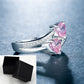 Wholesale of Platinum-plated Copper Rings Jewelry with Zircon Rings - ladieskits - 0