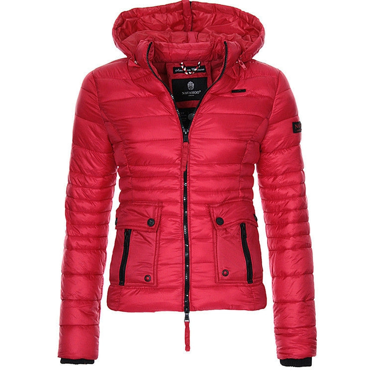 Jackets for Women Winter Red Coat Motorcycle - ladieskits - 0