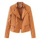 Slim lady's coat leather jacket - ladieskits - 0