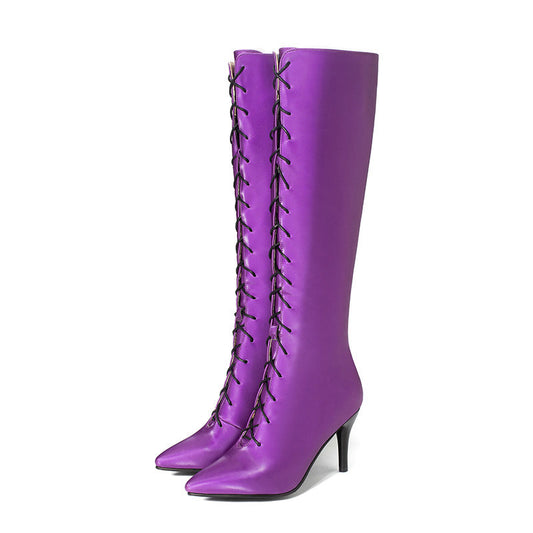 Stiletto high heel pointed high boots - ladieskits - Sandal