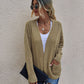 Autumn and Winter Casual Women's Loose Long-Sleeved Cardigan Knitted Sweater - ladieskits - sweatshirt vs sweater