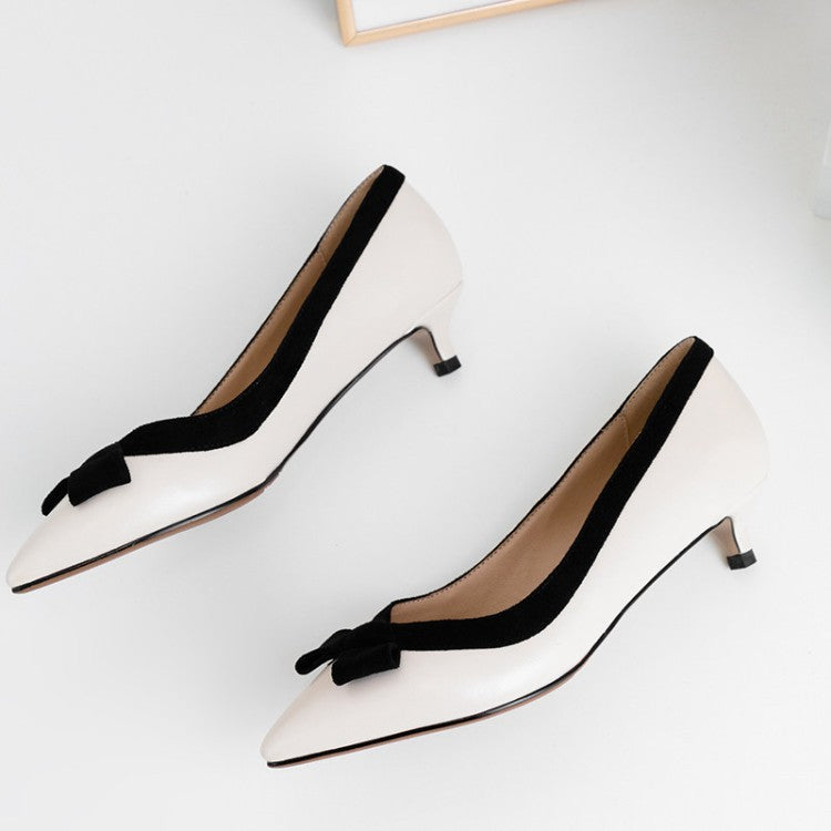 New Korean style ladies single shoes high heels low heels - ladieskits - 0