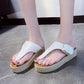 Große Flip-Flops 2020 Britischer Modetrend Korkpantoffeln Damen Flip-Flops Outdoor-Hausschuhe