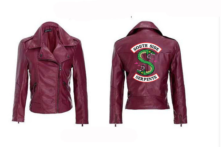 River Valley Town Leather Jacket Viper Gang Leather Jacket - ladieskits - 0