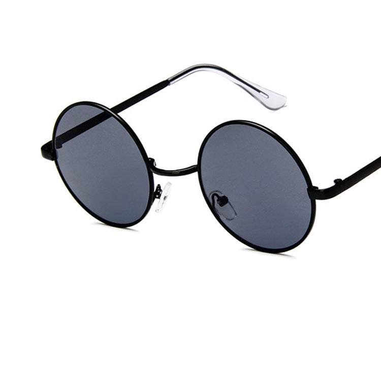 Round Frame Retro Sunglasses Men And Women Fashion Sunglasses - ladieskits