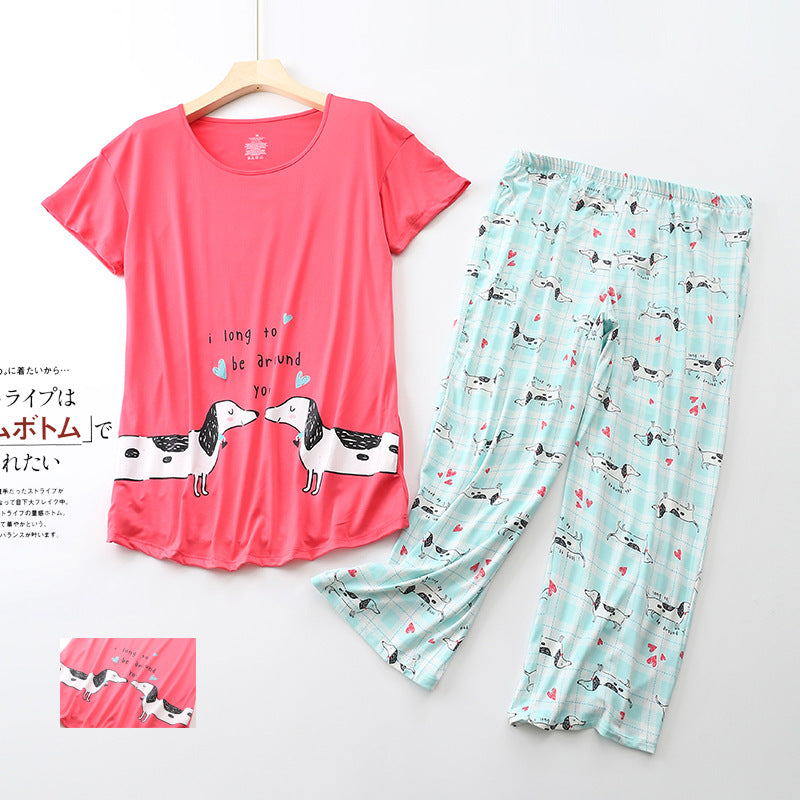 Dachshund Printed Pajamas - ladieskits - 0