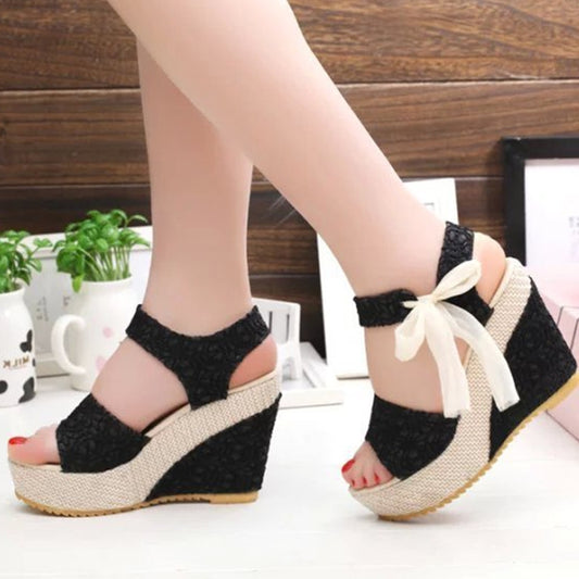 Women Summer Shoes Wedges Sandals Party Platform High Heels - ladieskits - 0