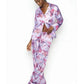 Imitation Ice Silk Pajamas Women Spring And Autumn Long-sleeved Trousers - ladieskits - women pajamas