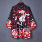 Printed Kimono Cloak Coat Road Robe Pajamas Cardigan Women - ladieskits - women pajamas