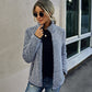 Zipper pocket high neck fur coat women - ladieskits - jacket