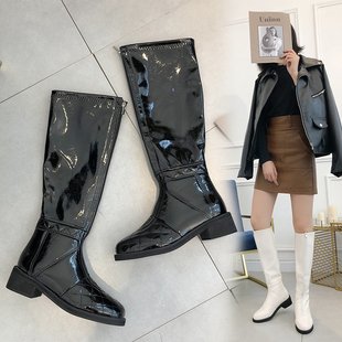 Slim thick heel high boots - ladieskits - 0