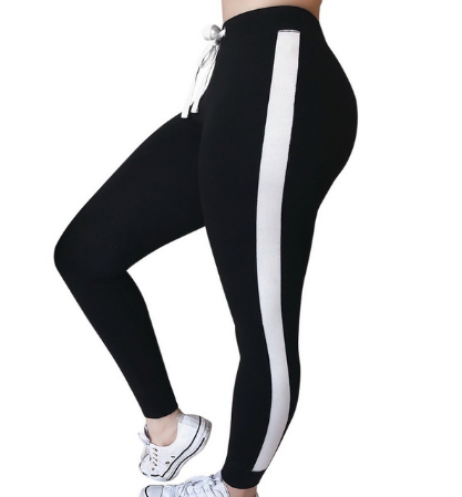 Women Running Pants Slim Fitness Leggings Patchwork Elastic Sport Pants Yoga Leggins Gym Training Trousers - ladieskits