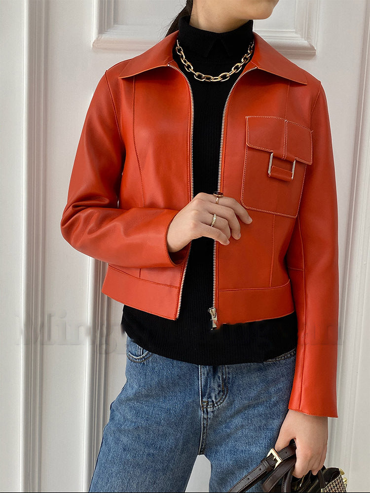 Women's leather jacket - ladieskits - 0