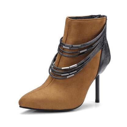Stiletto high heels ankle boots - ladieskits - 0