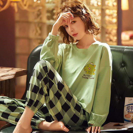 New Style Pajamas Women Spring And Autumn Long Sleeves - ladieskits - women pajamas
