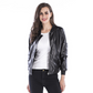Amazon hot sale pu 2021 autumn Europe and the United States trend zipper leather jacket stand collar black jacket leather women - ladieskits - 0
