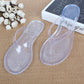Kristall transparent student flache mit flip-flops flip-flops strand meer sandalen und hausschuhe