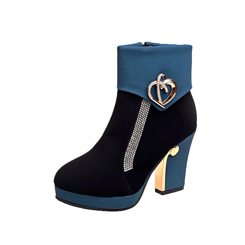 Fashion boots warm high heels - ladieskits - 0
