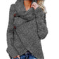 Long-sleeved knitted cardigan sweater