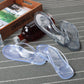 Tongs plates d'étudiant transparentes en cristal, tongs de plage, sandales et pantoufles de bord de mer