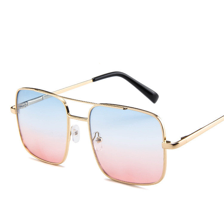 Metal sunglasses fashion two-tone sunglasses - ladieskits - 0