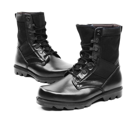 Y Autumn Genuine Leather Combat Boots Men's Winter Special Boots Desert Boots Men Tactical Boots Army Shoes - ladieskits - 0