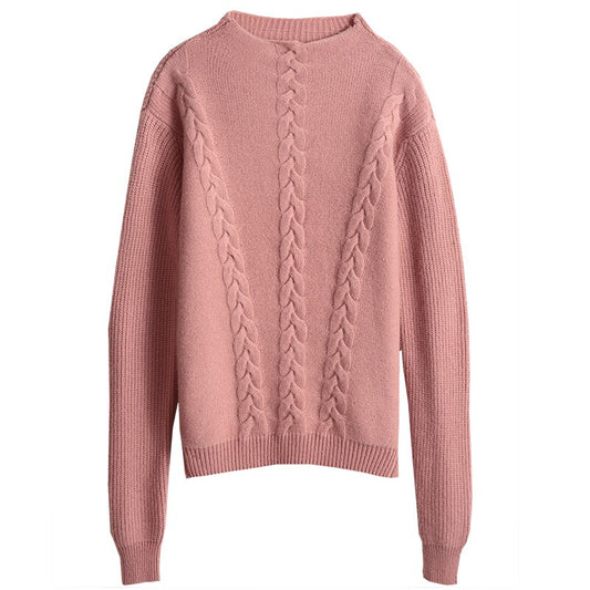 Autumn and winter turtleneck cashmere sweater - ladieskits - 0