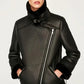 Jacket Tops Women's Trendy Belt PU Leather Jacket - ladieskits - 0
