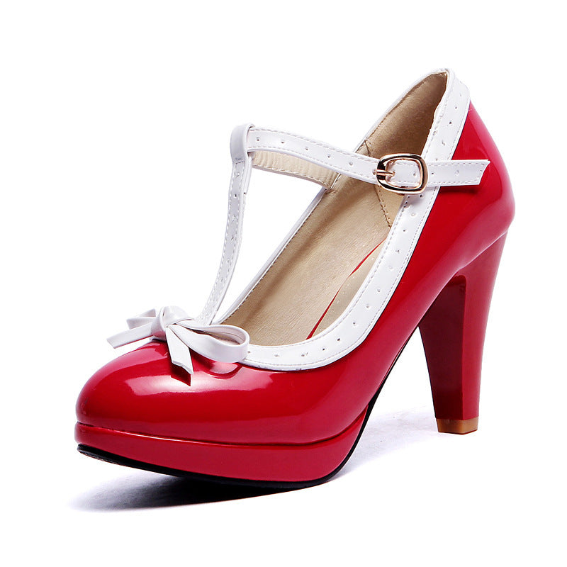 Women's thick heel high heels - ladieskits - 0