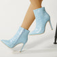 Pointed Toe Stilettos Ankle Boots For Women Shoes - ladieskits - 4