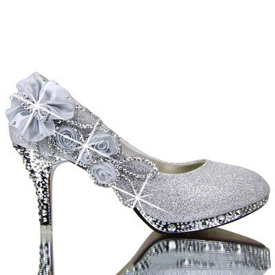 Wedding shoes red high heels - ladieskits - 0
