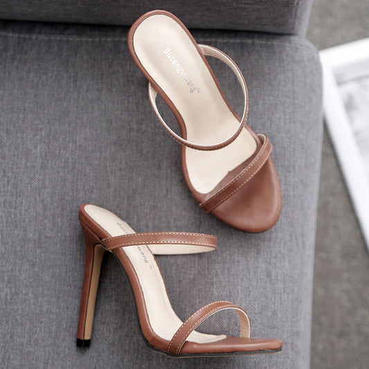 Stiletto sandals women high heels - ladieskits - 0