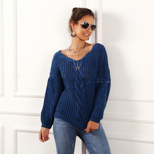 European And American Women's Sweater Autumn And Winter Sweater - ladieskits - 0