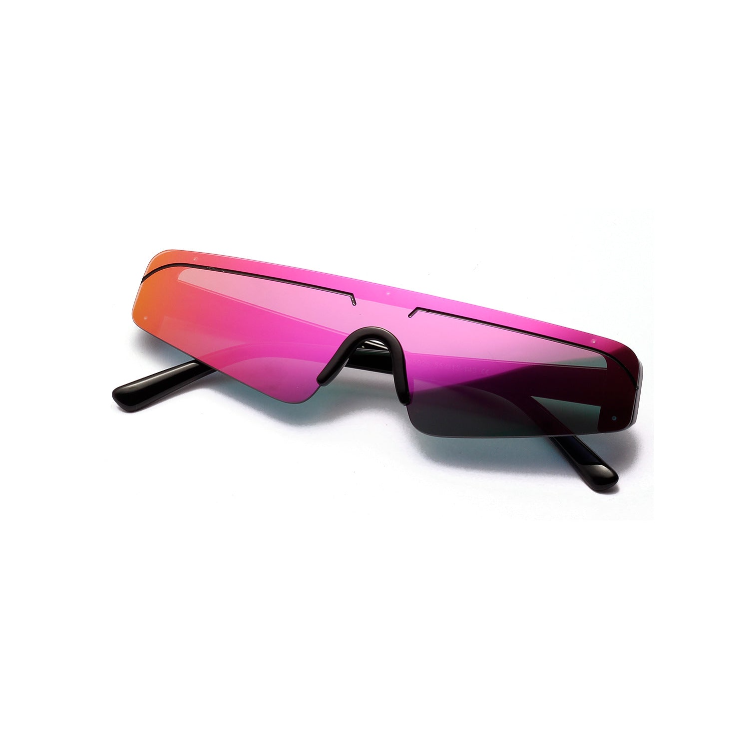 Rimless women's sunglasses with powder film - ladieskits