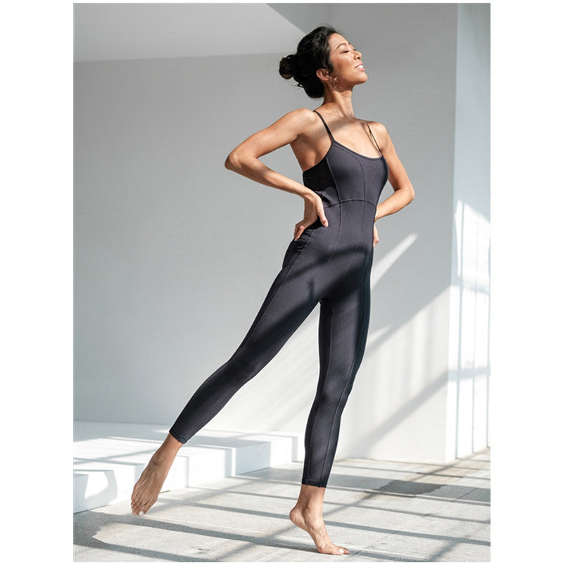 Yoga Jumpsuit Women Sport Suit Female Gym Fitness Clothes Tight Breathable Sportswear Women Yoga Set - ladieskits