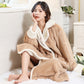 Flannel Pajamas Women Coral Fleece Plus Velvet Thick Warm Suit - ladieskits - women pajamas