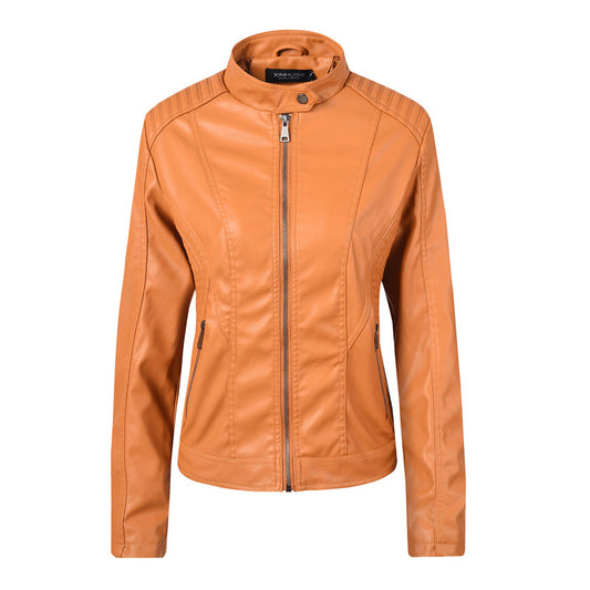 New Coat Motorcycle Women's Leather Jacket - ladieskits - 0