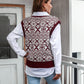 Autumn And Winter Knitted Vest Acrylic Sweater - ladieskits - 0