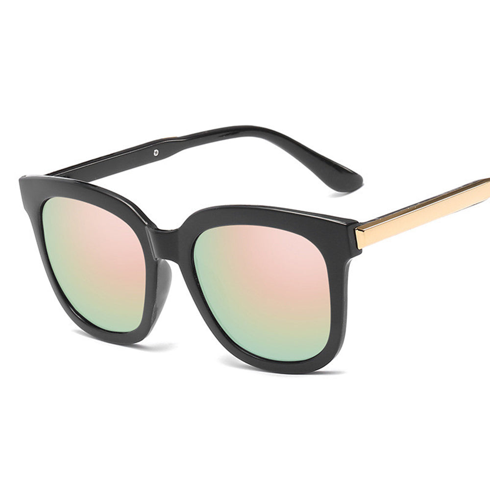 Retro ladies sunglasses color film reflective sunglasses - ladieskits